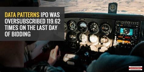 Data Patterns IPO oversubscribed by 119.62 times on the last day ...