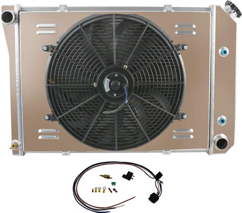 Buy Cubauto 4 Row Radiator+Shroud +16Fan+Relay Compatible For 1973-1974 ...