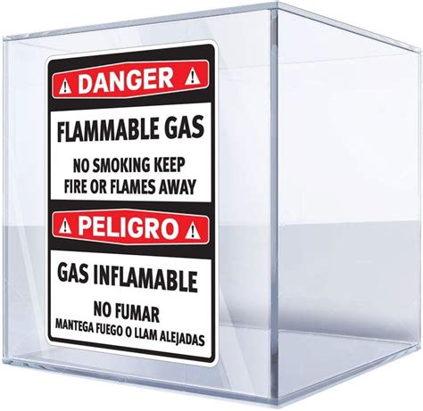 Buy Sticker Danger Flammable Gas No Smoking Keep Fire. / Peligro Gas ...
