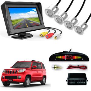 AUTO PEARL 4 White Parking Sensor With Accessories Kit 4.3 in Led ...