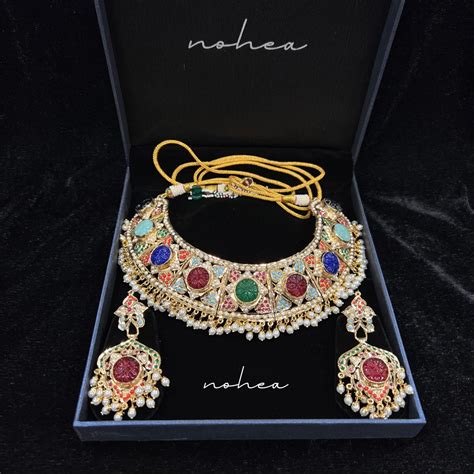 Aadina Jadau Jewellery Set – Nohea Jewels