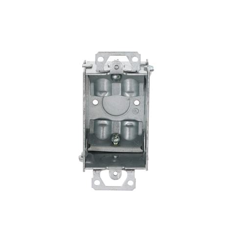 Hubbell RACO 1-Gang Galvanized Steel New Work/Old Work Switch/Outlet ...