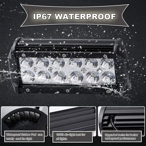 Snapklik.com : 7 Inch LED Light Bar, 240W Led Pods Light