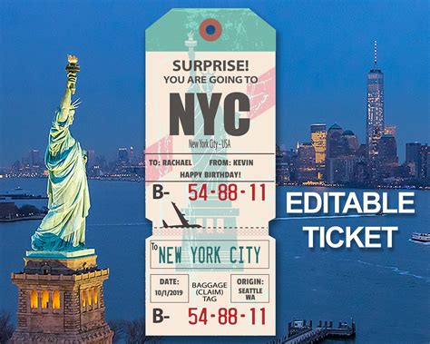 New York City Bus Ticket