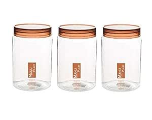 Buy Aarushi Transparent Airtight Grain Storage Plastic Containers (Set ...