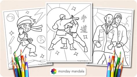 Karate Coloring Pages 的图像结果
