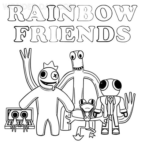 Desenhos de Rainbow Friends para Colorir | Desenhos para colorir ...
