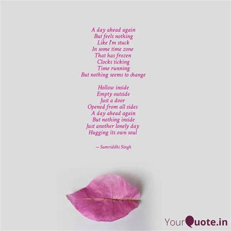 A day ahead again But fee... | Quotes & Writings by Samriddhi Singh ...