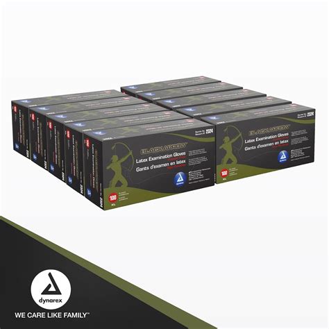 Dynarex Black Arrow Disposable Latex Exam Gloves, India | Ubuy