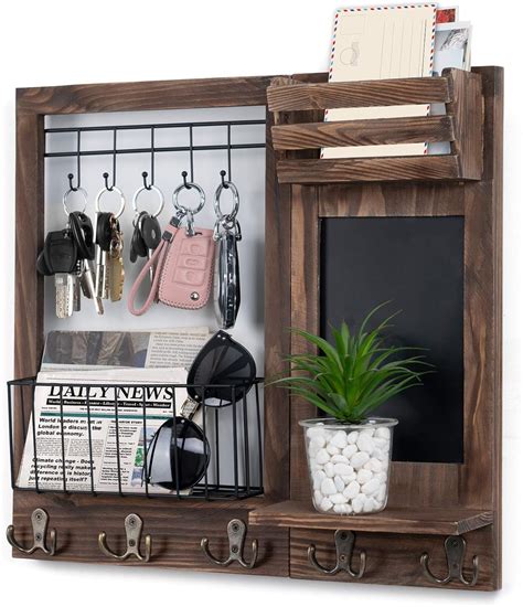 Dhmkfly Key Holder for Wall, Mail Organizer Wall Mount with India | Ubuy