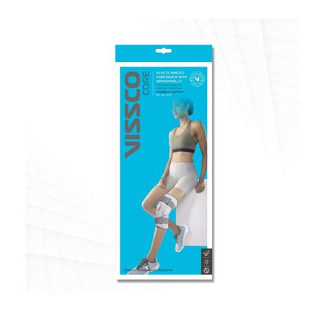 Vissco Hinged Elastic Knee Support With Patella Open - Small