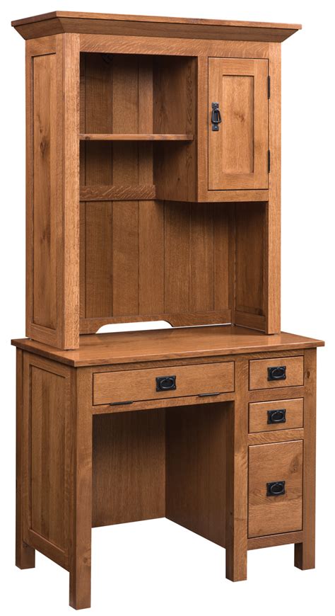 Mission Student Desk with Hutch | Geitgey's Amish Country Furnishings