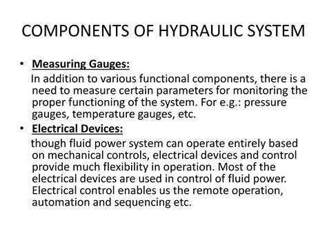 Image result for Hydraulic System Components