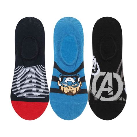Supersox Kid's Disney Avenger Character No Show Length Socks Collection ...