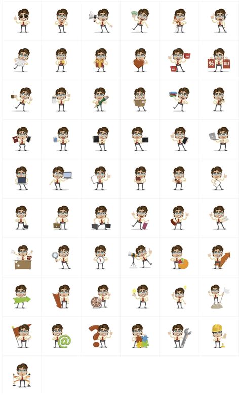 Business Cartoon Man - Vector Characters