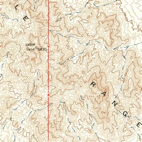 Granite Mountain, UT (1960, 62500-Scale) Map by United States ...