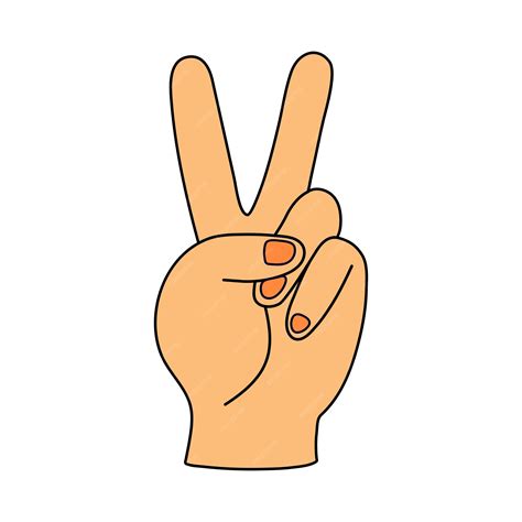 Peace Sign Fingers Clipart
