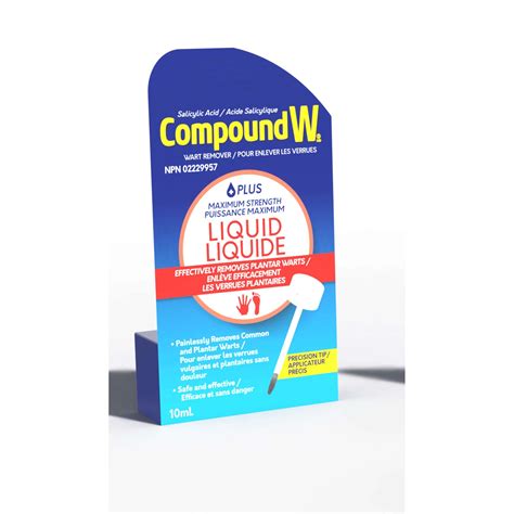 Compound W Wart Remover Maximum Strength Liquid – Fast Acting Salicylic ...
