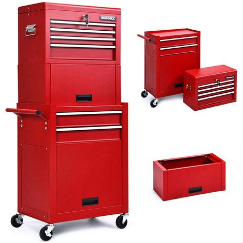 Buy 6-Drawer Rolling Tool Chest Storage Cabinet Toolbox Combo Locking w ...
