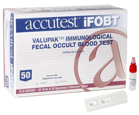 Accutest ValuPak™ Immunological Fecal Occult Blood (iFOB) Test - JANT PHARMACAL CORPORATION