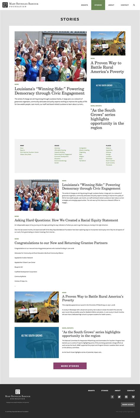 Mary Reynolds Babcock Foundation | Alloy Design + Development