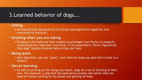 Innate and instinctive behavior of dogs | PPTX