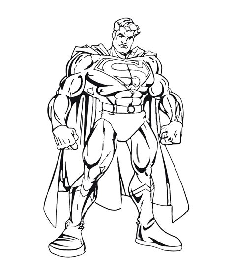Strong Superman coloring page - Download, Print or Color Online for Free