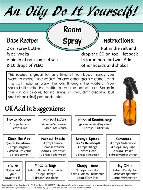 Young Living Room Sprays - DIY Room Spray