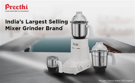 Buy Preethi Eco Plus MG-138 110V, 550 Watt Mixer Grinder With 3 Jars (0 ...