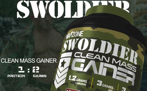 Warzone Swoldier Clean Mass | Lean Mass Gainer Protein Powder | 30g ...