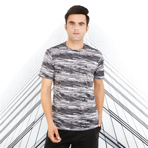 Black & White Mesh Performance T-shirt