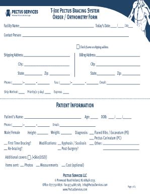 T Joe Brace - Fill Online, Printable, Fillable, Blank | pdfFiller