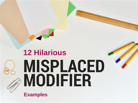 Image result for Misplaced Modifier Adjective Examples