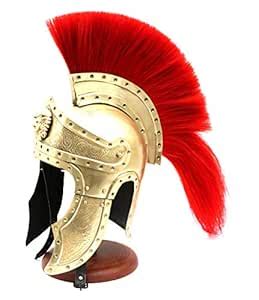 Viking Roman Medieval Armor Helmet King Leonidas 300 Spartan Brass ...