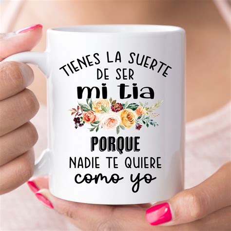 Tia Coffee Mug Tia Gift La Mejor Tia Del Mundo Mug Gift for Tia Tia Mug ...