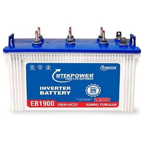 Microtek EB1700 Digital+EB1900 Tubular Inverter Battery (160AH) Price ...