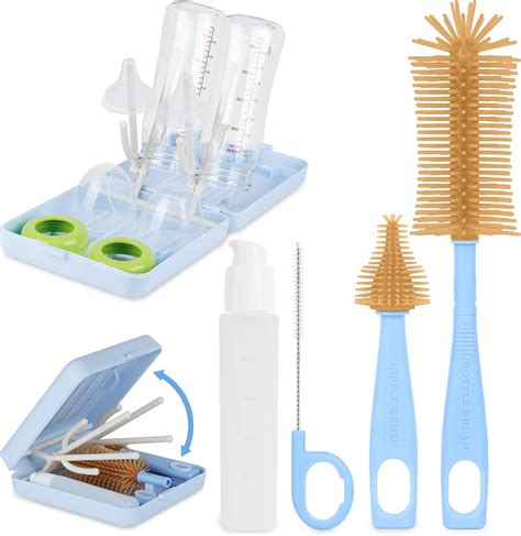 Amazon.com: Baby Bottle Brush, Travel Bottle Cleaner Kit 6 in 1, Baby ...