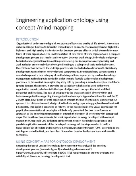 Engineering application ontology using concept - A common understanding ...