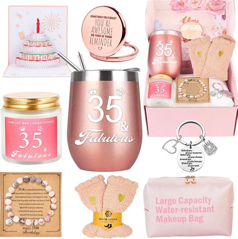 Awfrky 35th Birthday Gifts for Women, Happy 35 Years Old Birthday ...