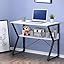 Livzing Height Adjustable Lapdesks with Locking Wheels-Wooden Multi ...