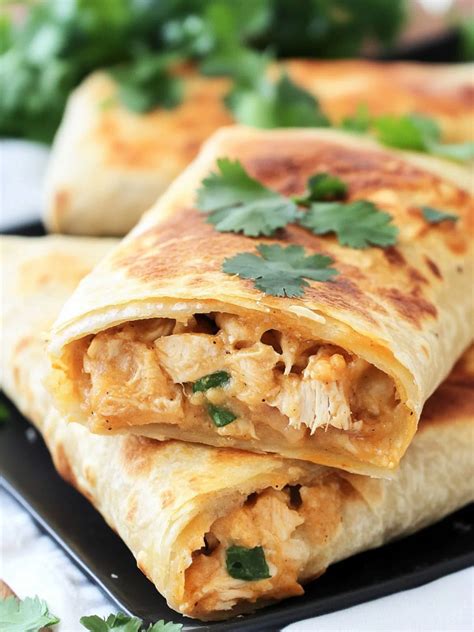 Creamy Baked Chicken Chimichangas
