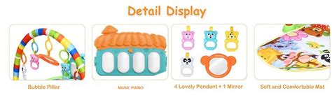 Prime Deals Kick and Play Musical Keyboard Piano Baby Gym and Fitness ...