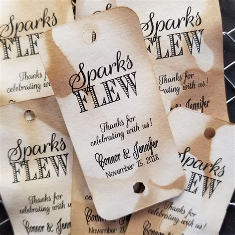 Sparks Flew Thanks for Celebrating With Us RECTANGLE 1.5" X 3 ...