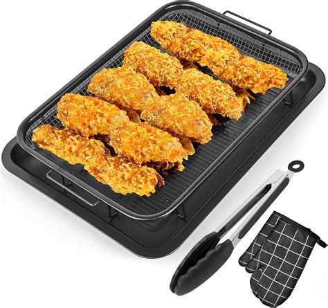 Amazon.com: SEALAMB Air Fryer Basket for Oven, Non-Stick & Easy Clean ...