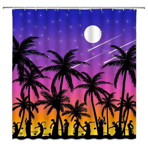 dachengxing Exotic Shower Curtain African Tribe Women Dancing ...