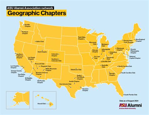 Alumni Association Chapter Map | ASU Alumni