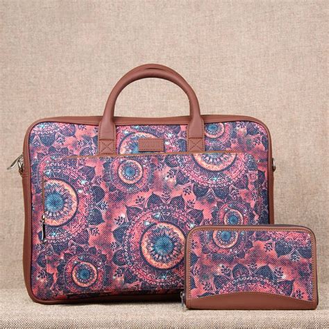 Space Chakra Combo - Laptop Bag & Chain Wallet