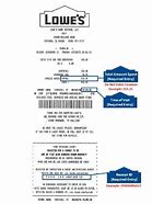 Image result for Lowe's Receipts