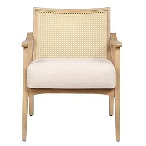 ASBAB Kia Wooden Rattan Arm Chair : Amazon.in: Home & Kitchen
