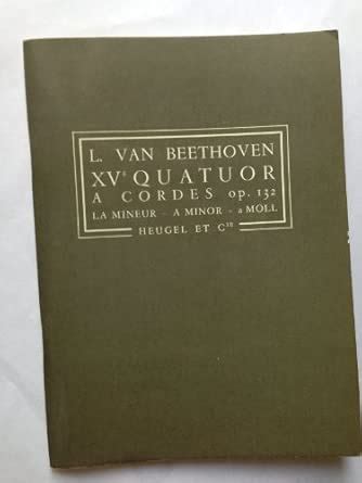 Amazon.in: Buy Ludwig van beethoven: quartet op.132 in a minor (ph68 ...